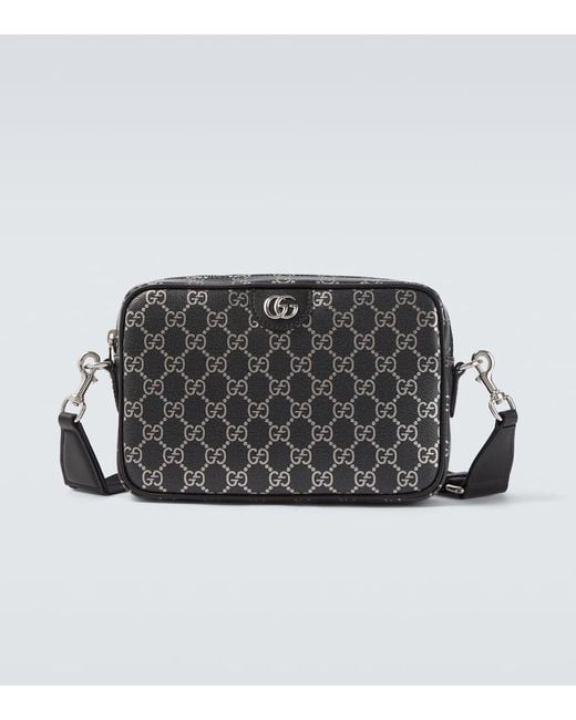 Gucci Messenger Bag Gg Mit Leder in Black für Herren