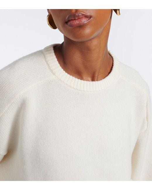 Loulou de Saison White Breha Wool And Cashmere Sweater