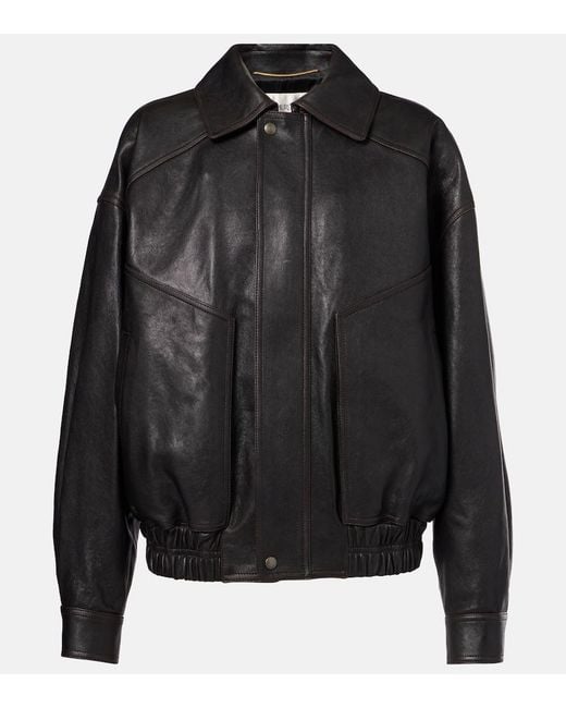Saint Laurent Black Leather Jacket