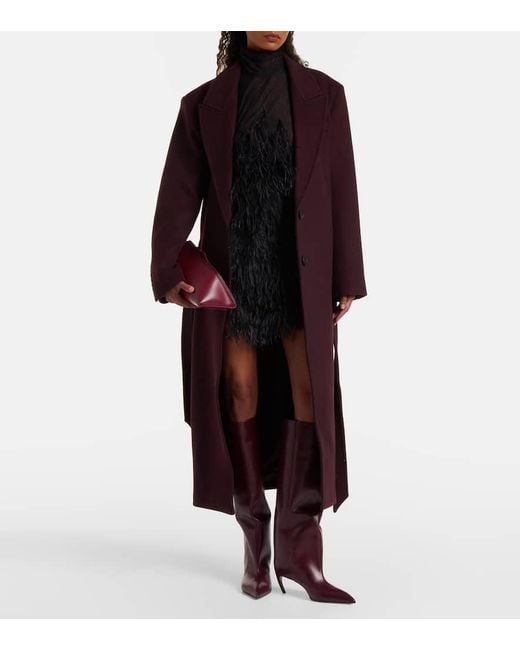 Botas Altas Lea 90 De Piel The Attico de color Purple