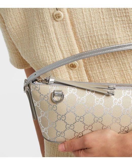 Gucci Metallic Gg Emblem Small Shoulder Bag