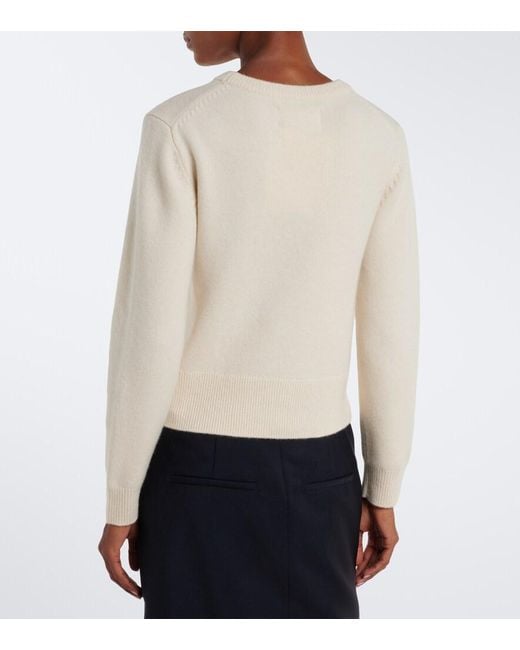 Extreme Cashmere White N°430 Jeanne Cashmere-Blend Sweater