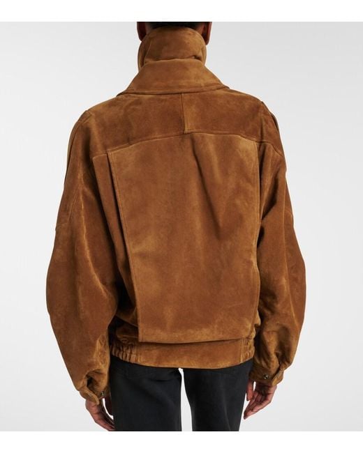 Saint Laurent Brown Suede Jacket