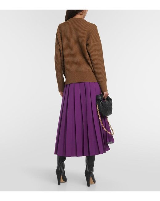 Plan C Green Wool And Cashmere Sweater