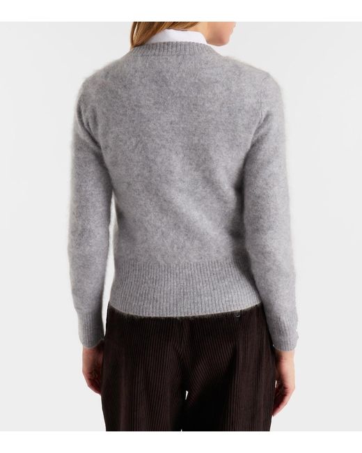 Veronica Beard Gray Pippen Cashmere Sweater