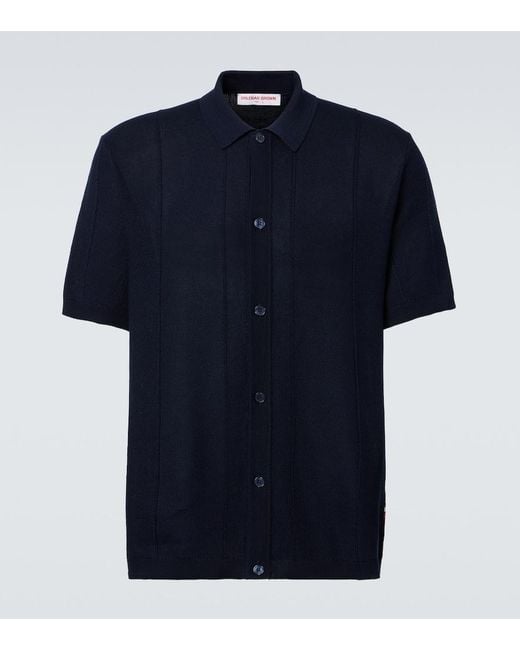 Orlebar Brown Blue Tiernan Cotton Polo Shirt for men