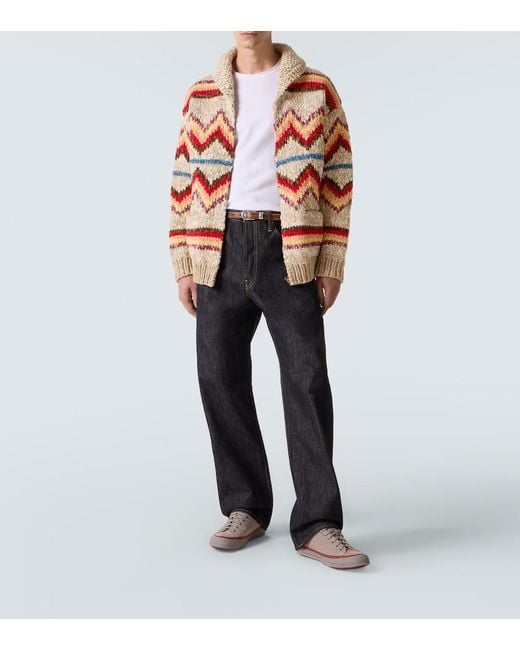 Cardigan di Visvim in Red da Uomo