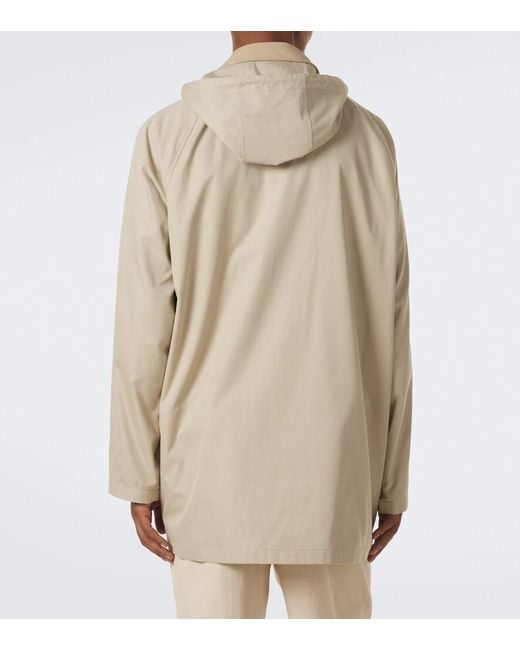 Ralph Lauren Natural Hooded Cotton Twill Coat for men