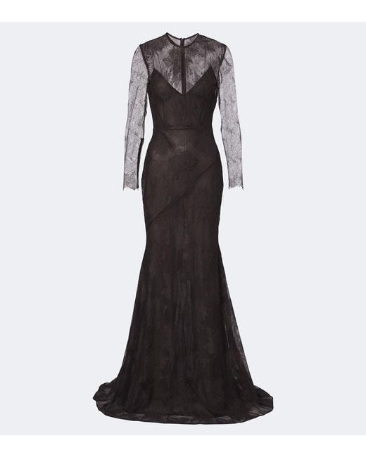 Alex Perry Black Lace Gown