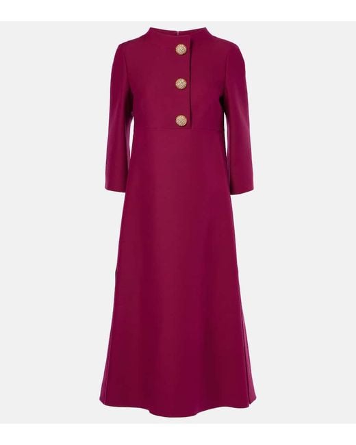 Abito Midi di Valentino in Purple