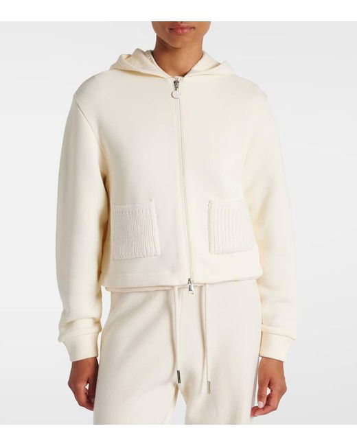 Moncler Natural Jacke Aus Einem Baumwollgemisch