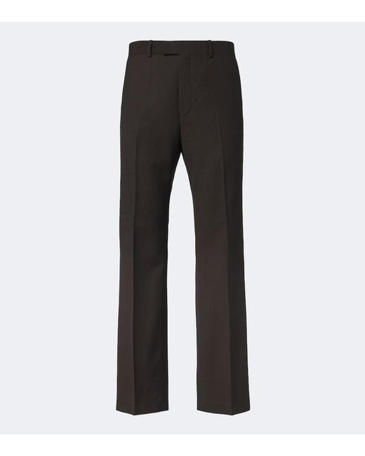 Wales Bonner Black Atto Vigin Wool Trousers for men