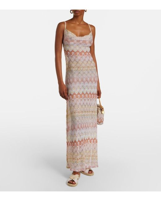 Missoni Natural Harlow Lame Espadrille Sandals
