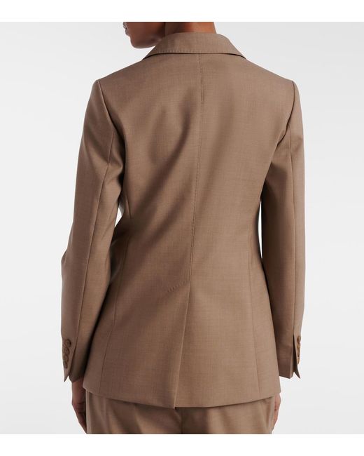 Max Mara Brown Circense Virgin Wool Blazer