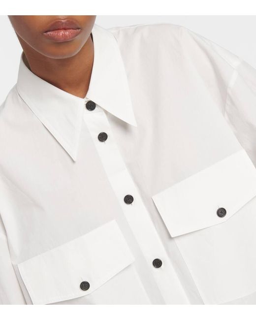 Camisa Mahsha de algodon Khaite de color White