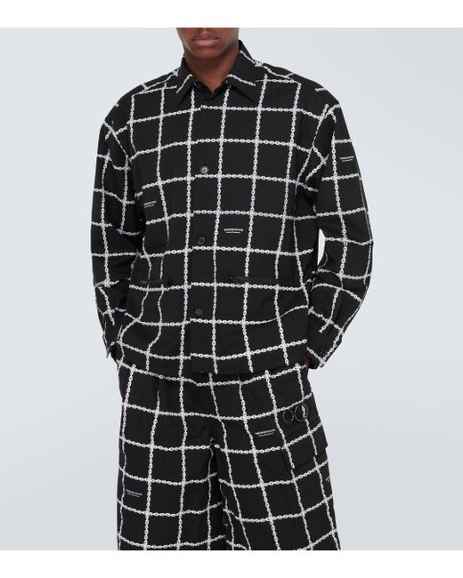 Veste imprimee en laine melangee Undercover pour homme en coloris Black