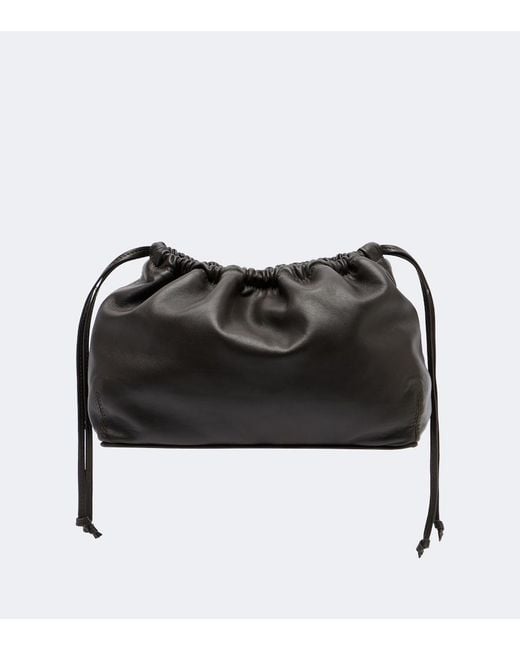 A.Emery Black Tobey Leather Clutch