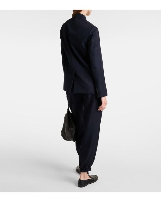 Joseph Blue Jaden Silk And Cotton Blazer