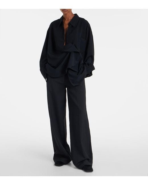 Calvin Klein Black Hugh Satin Mules