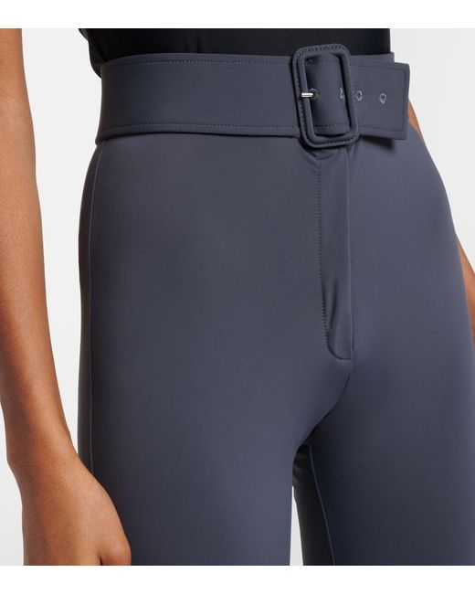 Courreges Blue Belted Jersey Pants
