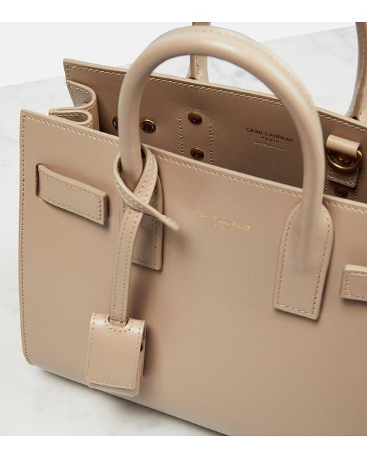 Sac De Jour Baby en cuir Saint Laurent en coloris Natural
