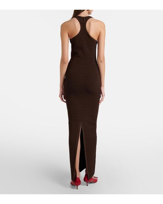 Jacquemus Brown Jersey Maxi Dress