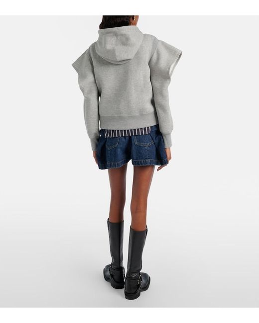 Sacai Blue Denim Shorts