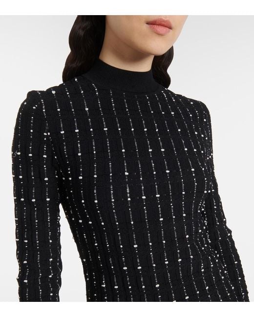 Pullover A Collo Alto di Joseph in Black