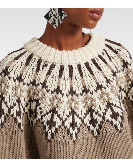 Pull Marty En Coton Altuzarra en coloris Metallic
