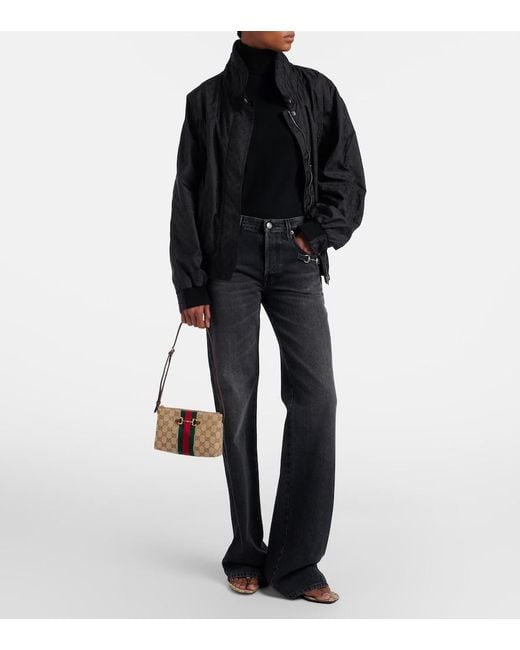 Gucci White Gg Canvas Mini Shoulder Bag