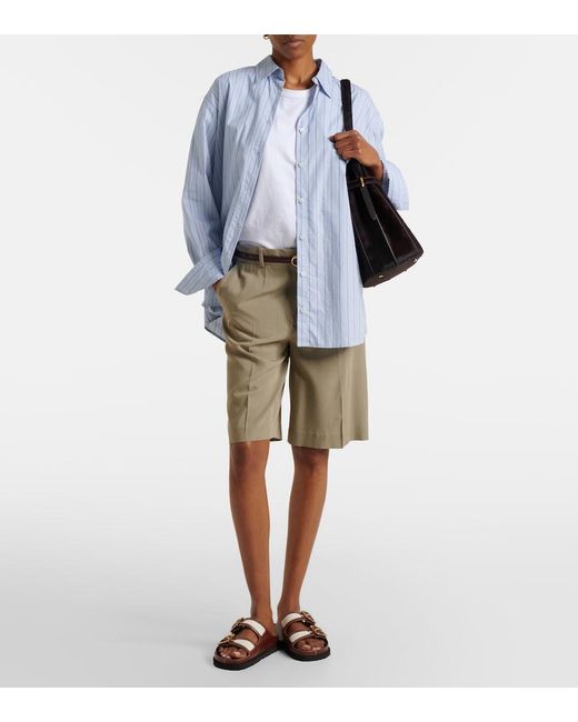 Birkenstock Brown Arizona Leather And Canvas Sandals