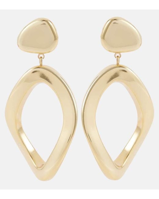 Orecchini Con Pendente di Max Mara in Metallic