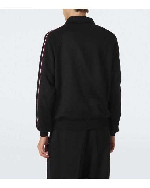 Saint Laurent Black Striped Track Jacket for men