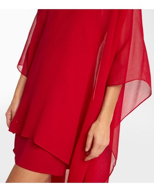 ‎Taller Marmo Red Fini Silk Kaftan