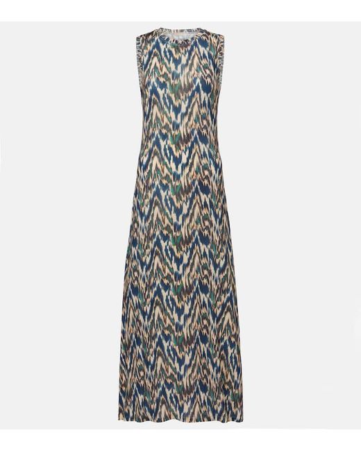 Vestido Midi Orla De Jersey Estampado Ulla Johnson de color Multicolor