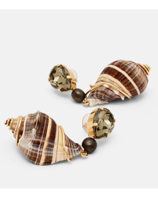 Jennifer Behr Metallic Alon Crystal-Embellished Earrings