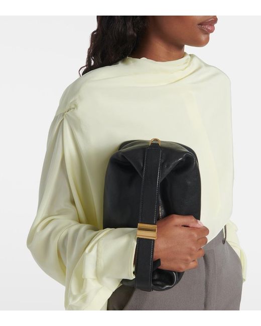 Calvin Klein Black Andy Small Leather Shoulder Bag