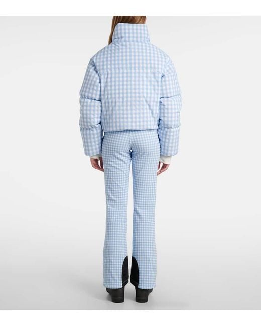 CORDOVA Blue Cortina Gingham Down Ski Jacket