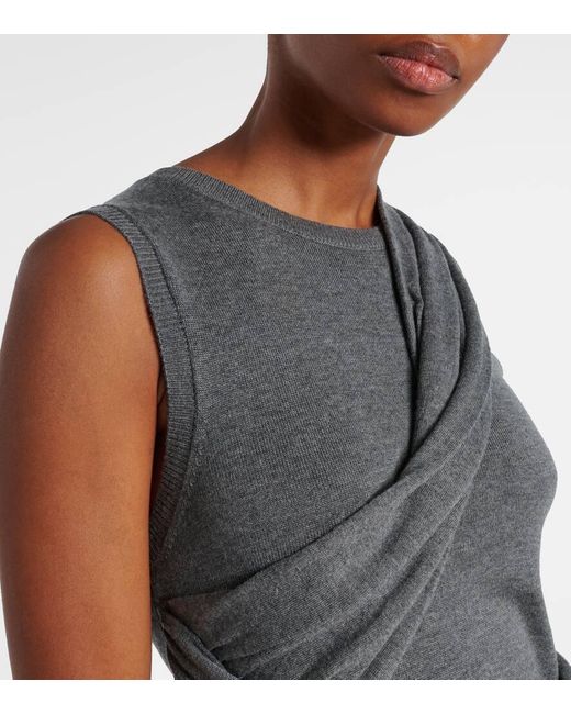 Vestido Drapeado J.W. Anderson de color Gray