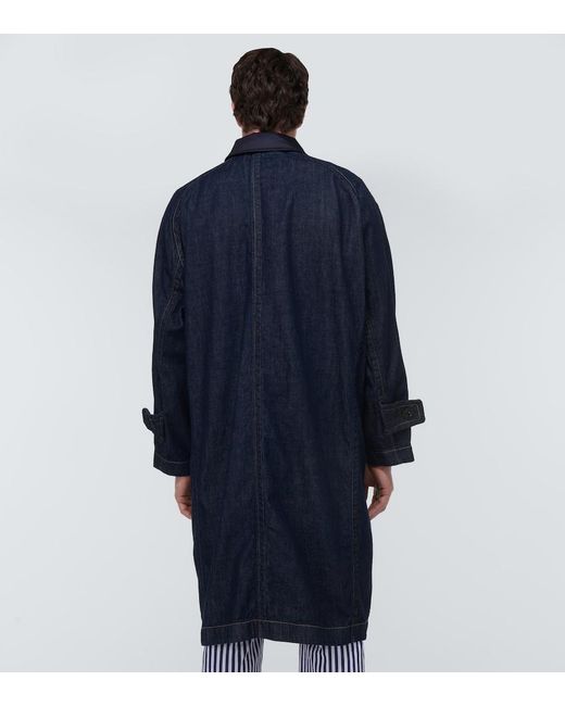 Sacai Blue Denim Coat for men