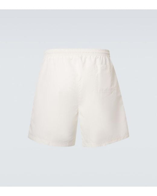 Brunello Cucinelli White Swim Trunks for men