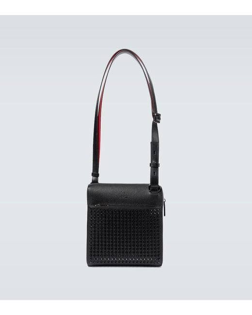 Christian Louboutin Black/black/bk Benech Medium Leather Messenger Bag for men