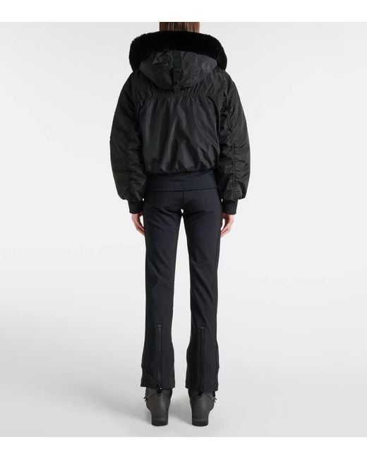 Goldbergh Black Skijacke Jeanne Mit Faux Fur