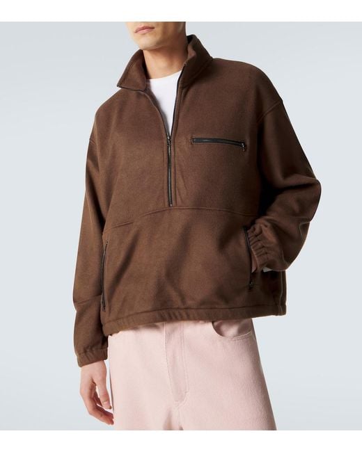 Pull En Soie Auralee pour homme en coloris Brown
