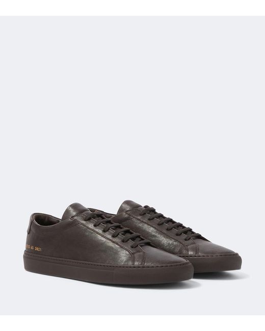 Common Projects Brown Original Achilles Leather Sneakers for men