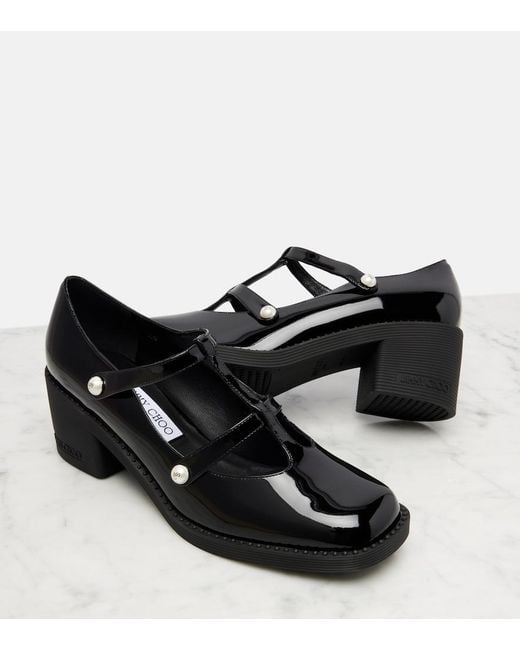 Jimmy Choo Black Pumps Adeline 60 Aus Lackleder