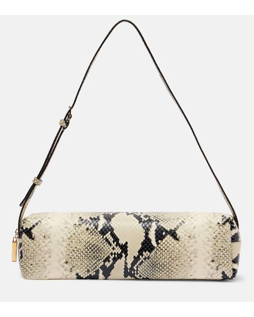 Khaite Metallic Schultertasche Kye Micro Aus Leder
