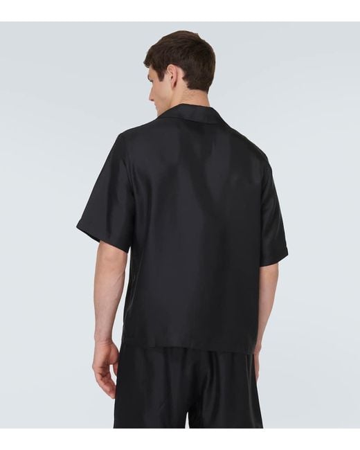Amiri Bedrucktes Hemd aus Seide in Black für Herren