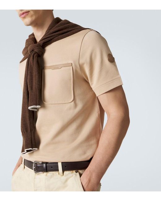 Moncler Natural Cotton Jersey T-Shirt for men