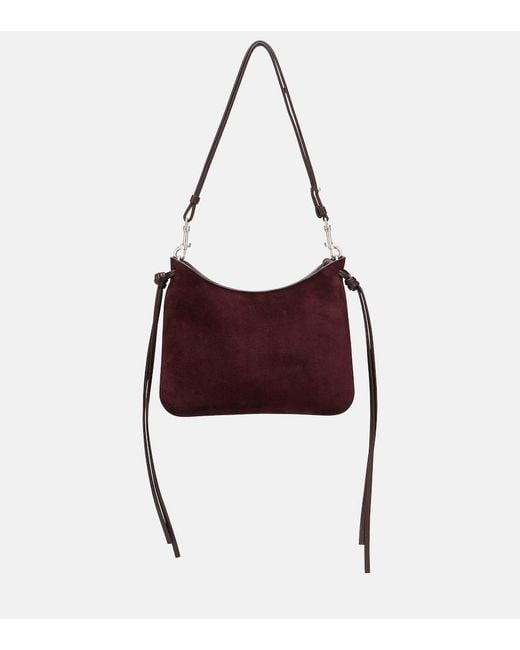 Phoebe Philo Red Gig Small Suede Shoulder Bag